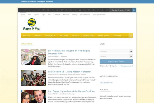 BulletPress theme site design template sample