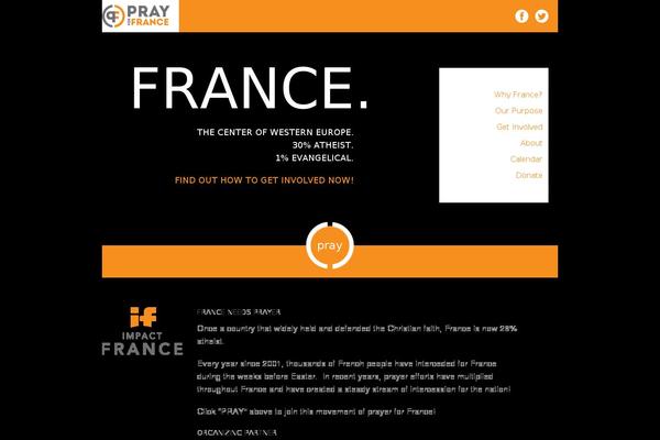 prayforfrance.org site used Prayforfrance
