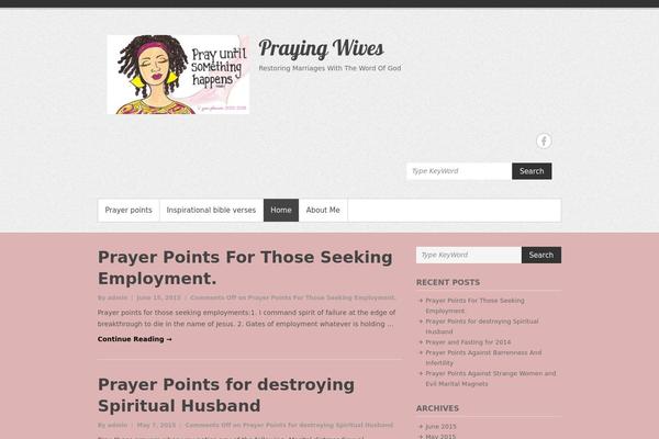 Site using Bible Verse of the Day plugin