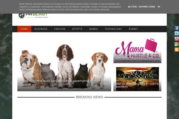 Site using Social Juggernaut plugin