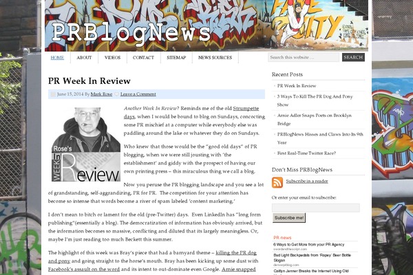 Prose theme site design template sample
