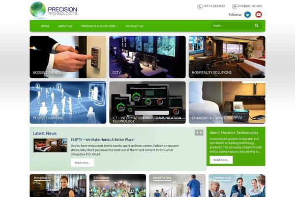 Precision theme site design template sample