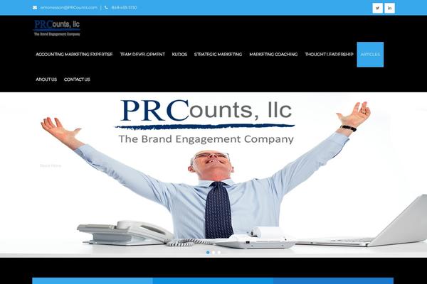 prcounts.com site used Spirited Lite