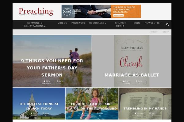 Valenti Child theme site design template sample
