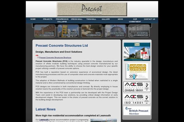 precaststructures.com site used Precaststructures