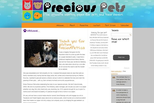 Pets theme site design template sample