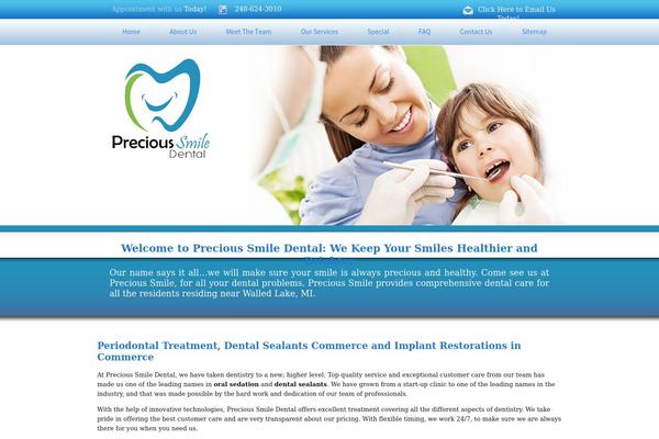 precioussmiledental.com site used Smiledental