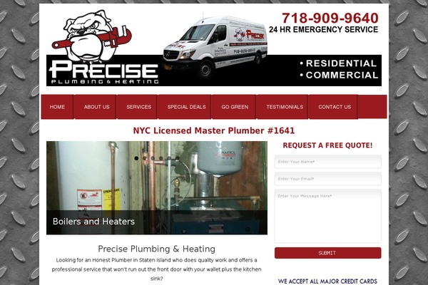 preciseplumbingny.com site used Plumbers
