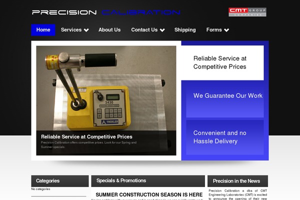 precisioncalibration.net site used Theme1180