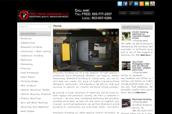 Site using Image slider with description plugin