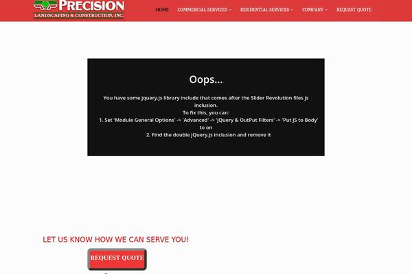 Landscaping theme site design template sample