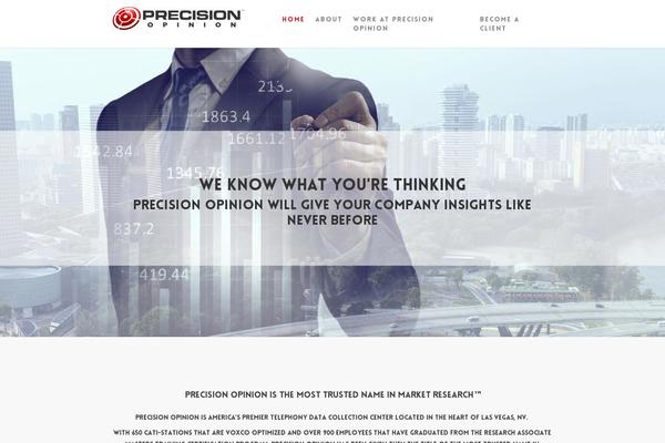 Precision theme site design template sample