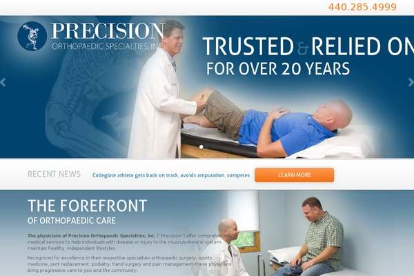 Precision theme site design template sample