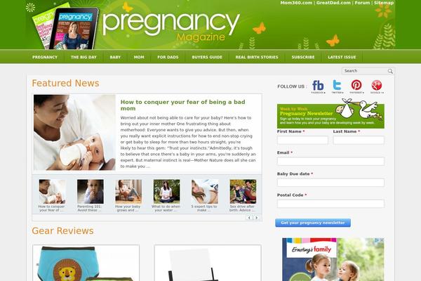 Pregnancy theme site design template sample