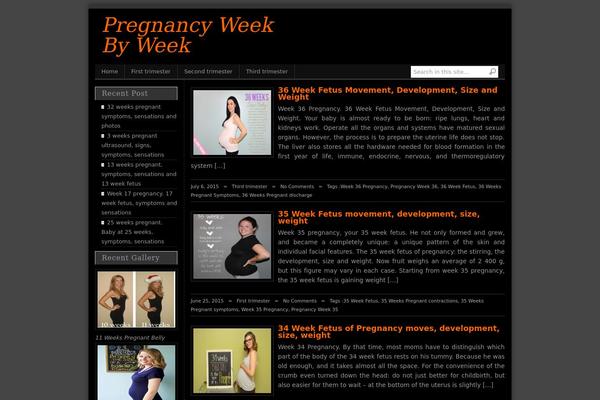 pregnant-now.com site used Themageblek