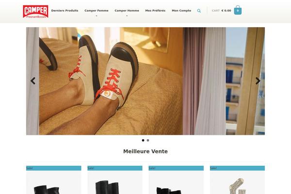 Organique theme site design template sample