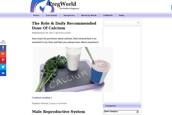 Site using Wp-pregnancy-calculator plugin