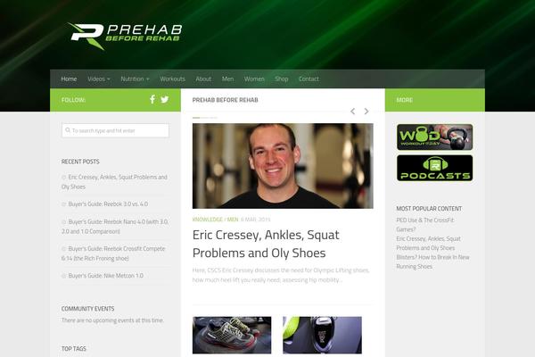 Hueman Child theme site design template sample