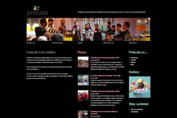 Prelude theme site design template sample