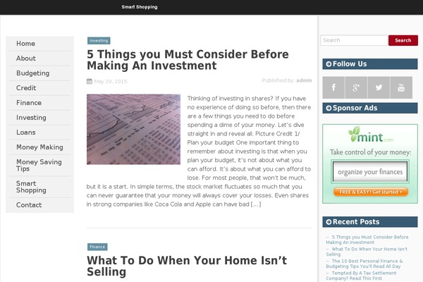 SmartAdapt theme site design template sample