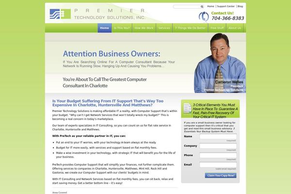 Core theme site design template sample