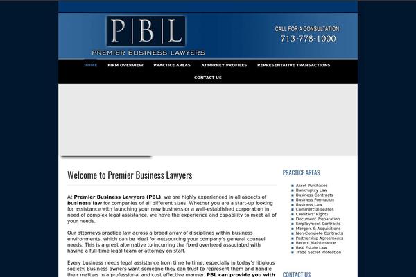 premierbusinesslawyers.com site used Inovado