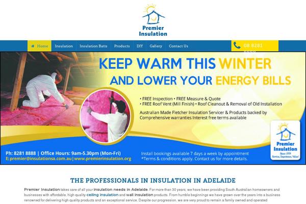 Premier theme site design template sample