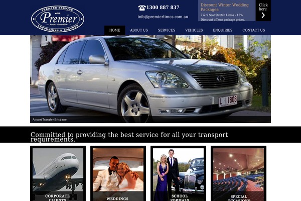 premierlimos.com.au site used Smarttheme