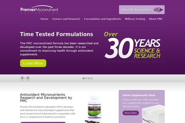 Inspire theme site design template sample