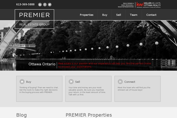 Residence Child theme site design template sample