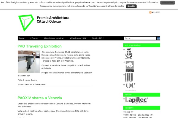 premioarchitetturaoderzo.it site used Pao