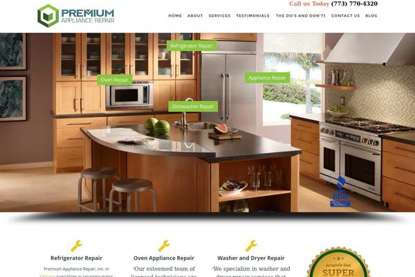 premiumappliancerepair.com site used Akast