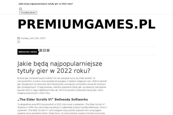 Newz theme site design template sample