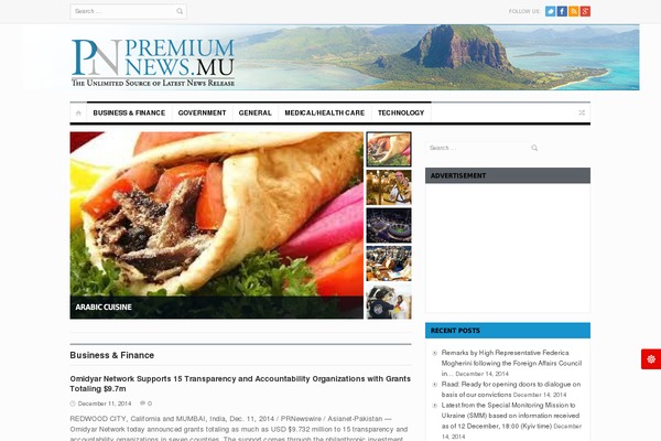 PrimeTime theme site design template sample
