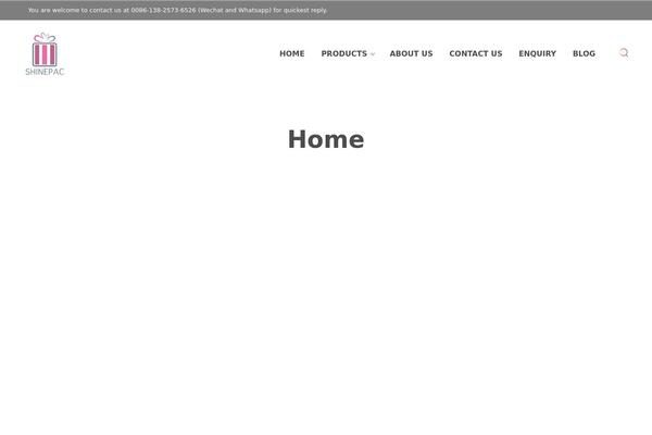 Shopkeeper Child theme site design template sample