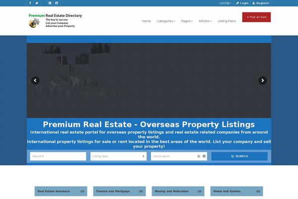 PointFinder theme site design template sample