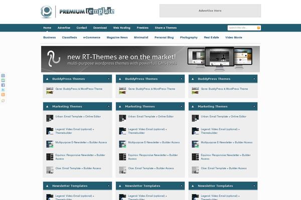 premiumtemplate.org site used Futurio