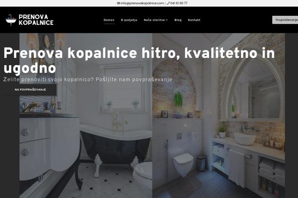 Porto Child theme site design template sample