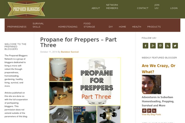 preparedbloggers.com site used Cassions