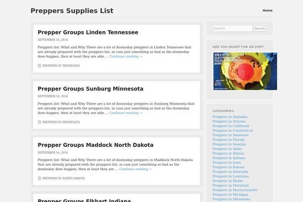 Foghorn theme site design template sample