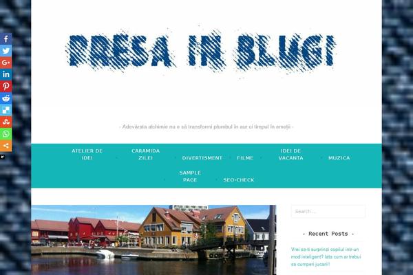Site using Sassy Social Share plugin