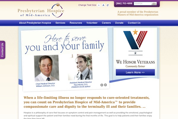 presbyterianhospicema.org site used Hospice