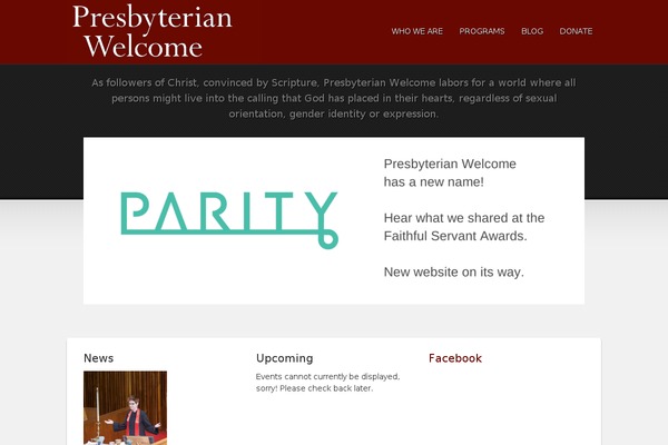 presbyterianwelcome.org site used Ephemeris