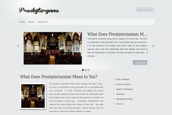 Minimal theme site design template sample