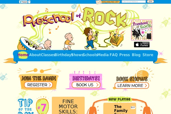preschoolofrock.com site used Preschool