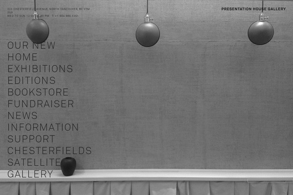 presentationhousegallery.org site used Phg