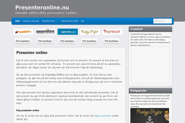 WordPress website example screenshot