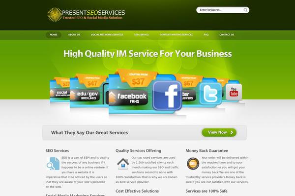 ShowTime theme site design template sample