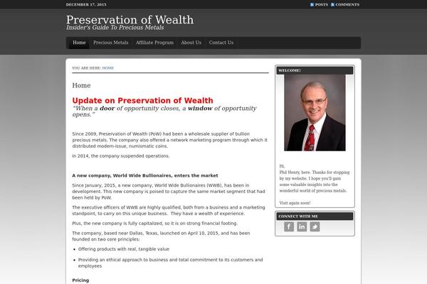 preservationofwealthreport.com site used Streamline