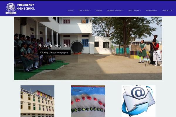 Education theme site design template sample